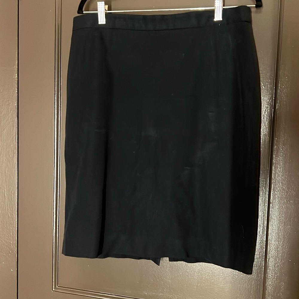Navy J. Crew pencil skirt